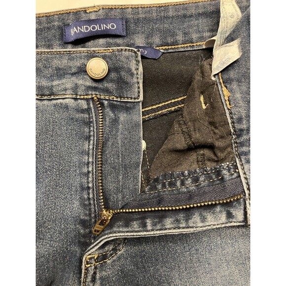 Bandolino Amy Womens Mid Rise Blue Jeans Straight Leg Size 6 - Picture 5 of 8